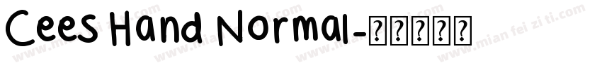 Cees Hand Normal字体转换